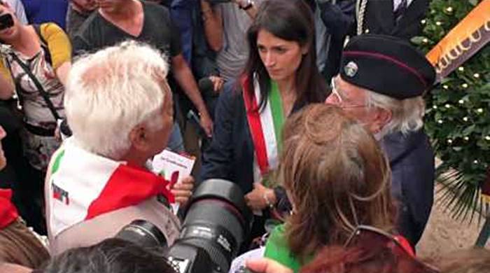 #Roma, Raggi accoglie l’Anpi in Campidoglio,’grazie partigiani’