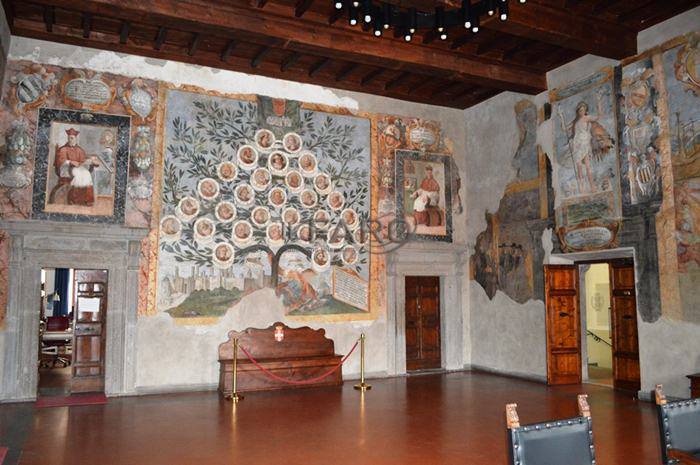sala degli affreschi di Tarquinia