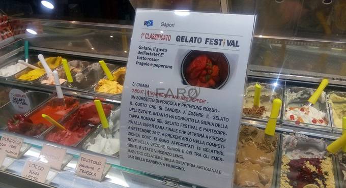 Peperone rosso e fragola, argento per Vincenzo Lenci del Bar della darsena di #Fiumicino al Gelato Festival Europa