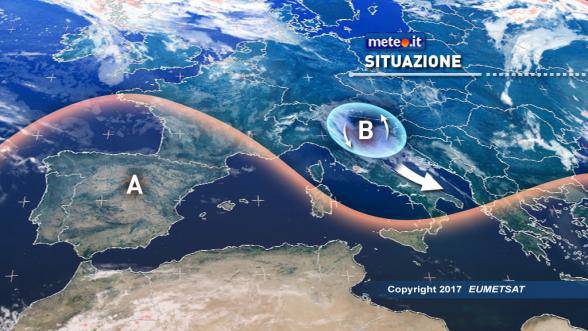 #meteo, oggi piogge sul Tirreno, domenica sull’Adriatico, poi torna il bel tempo