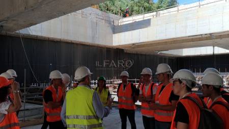 I futuri geometri dell’istituto ‘Di Vittorio’ di #Ladispoli visitano il cantiere della metropolitana C