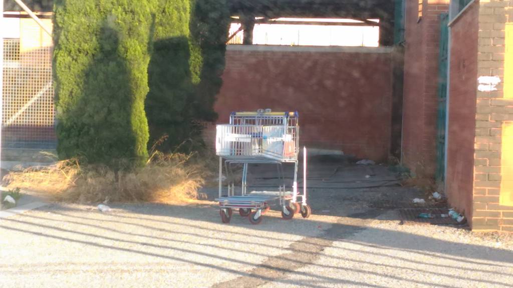 #ParcoLeonardo, carrelli rubati e abbandonati alla stazione