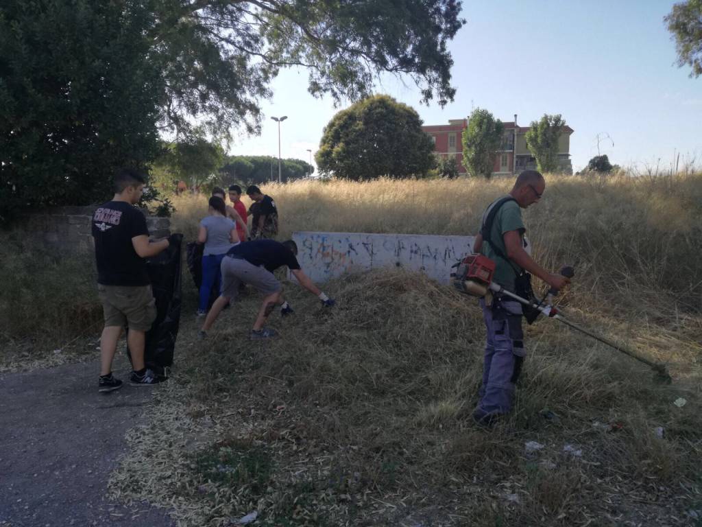 #Ostia, tornano in azione i militanti di CasaPound, riqualificata area verde