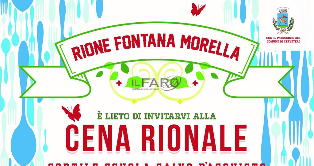 #Cerveteri, torna la cena organizzata dal Rione Fontana Morella