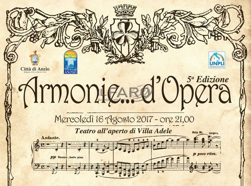 Ad #Anzio il concerto lirico ‘Armonie…d’Opera’