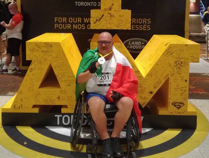 Invictus Games, Giuseppe Campoccio, argento nel peso, ‘Una medaglia, per chi sacrifica la vita per il proprio Paese’