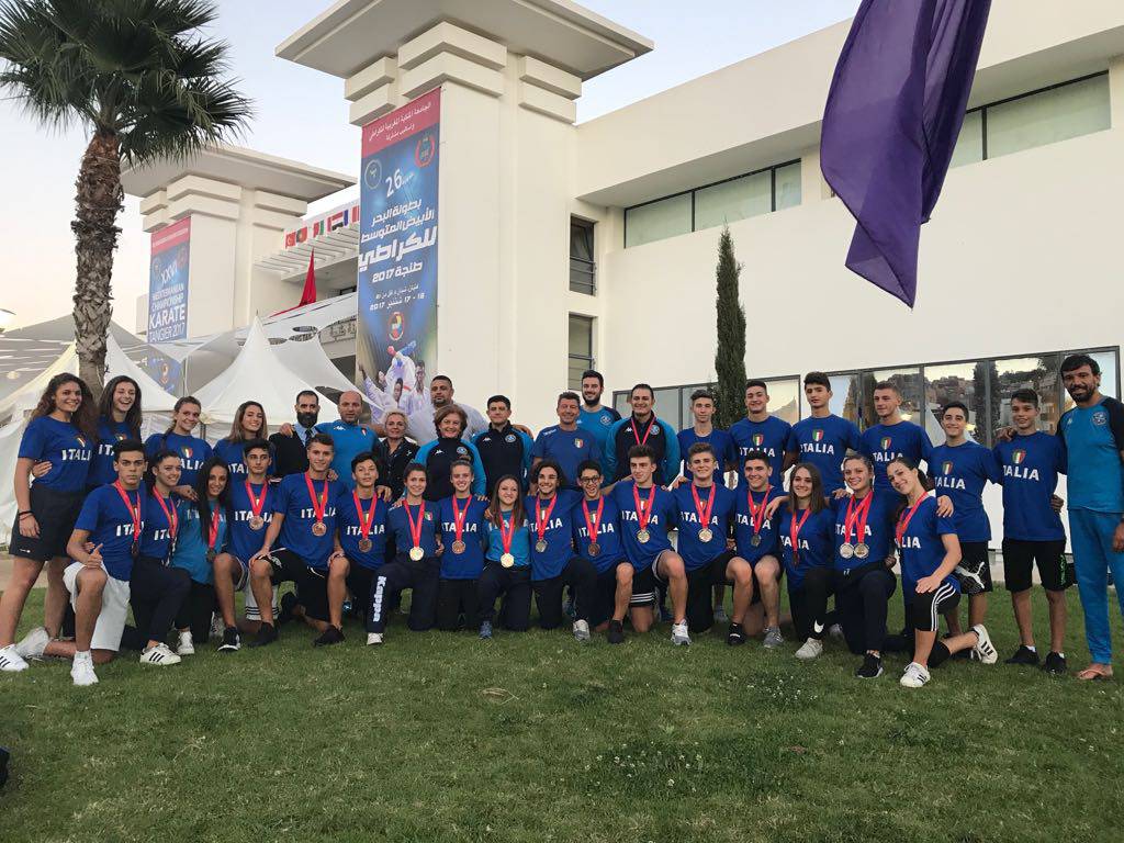 Karate, al Campionato del Mediterraneo, una Nazionale giovanile con 14 medaglie
