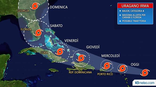 #Usa, l’uragano Irma non si ferma e colpisce i #Caraibi