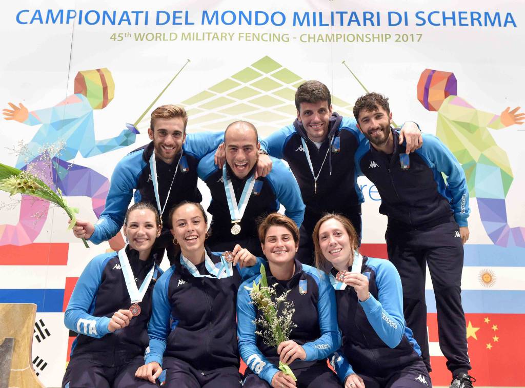 Scherma, ai Mondiali Militari, supremazia azzurra, con 12 medaglie in bacheca