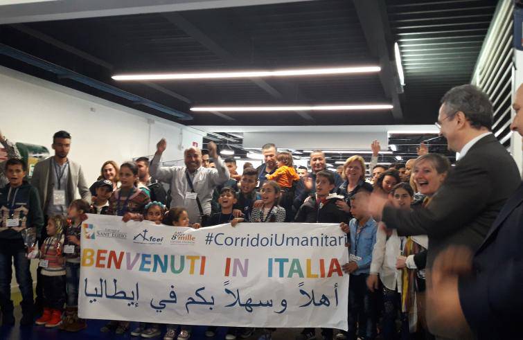 Corridoi umanitari, 33 rifugiati atterrati all’aeroporto di Fiumicino