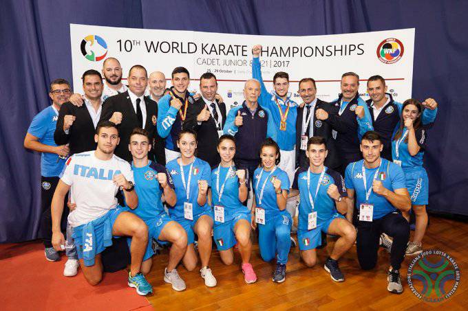 Karate, Martina oro e Marino argento mondiale, l’Italia sesta nel medagliere finale !