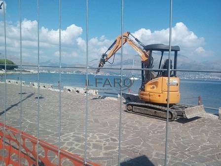 Lungomare Caboto a #Gaeta medievale, aperto il cantiere per il restyling