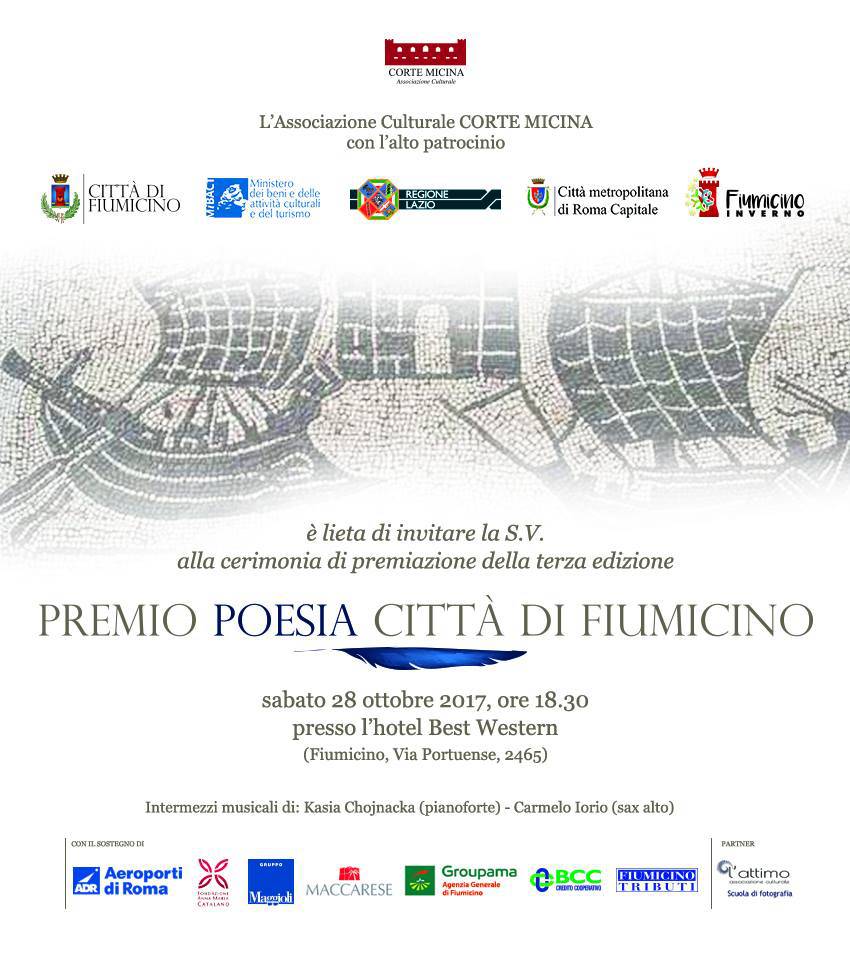 Cerimonia finale per l’edizione 2017 del Premio Città di #Fiumicino