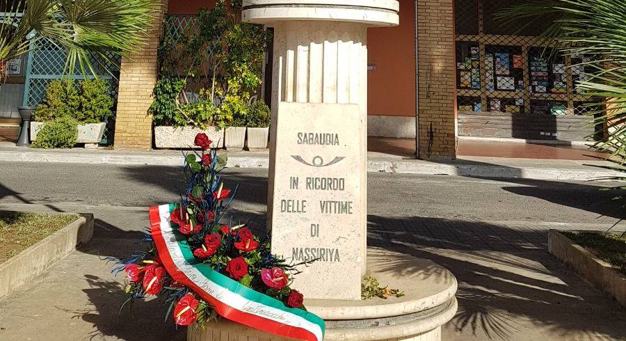L’omaggio di #Sabaudia ai caduti di Nassiriya, ‘Dobbiamo ricordare questo sacrificio e farne monito’