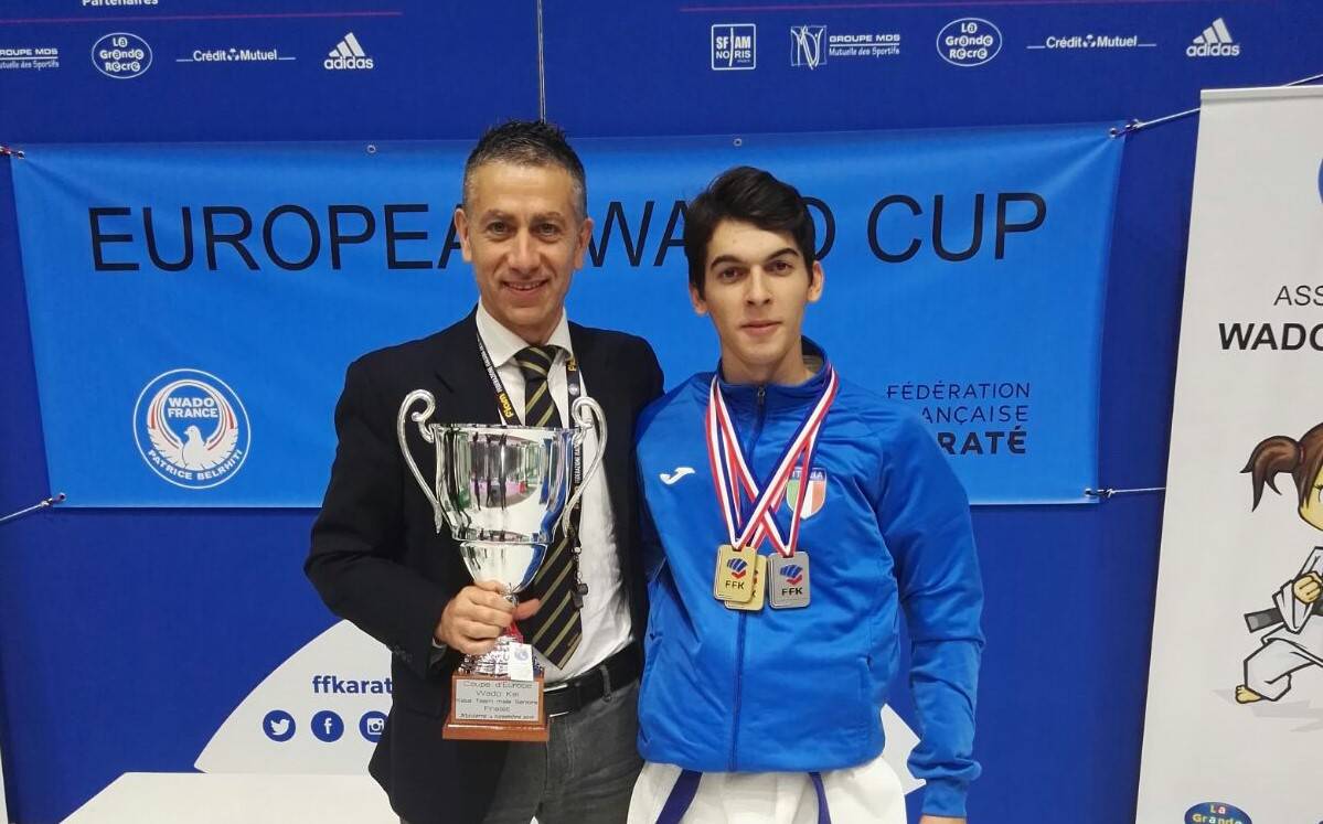 Coppa Europa Wadokai, Fabrizio Ascone bis d’oro kata individuale, Cortesi bronzo nel kumite a squadre