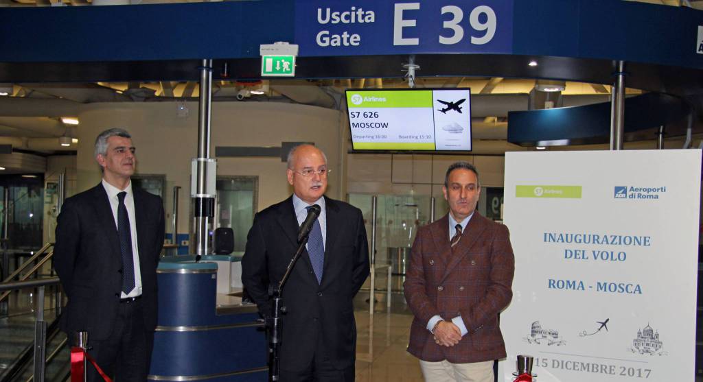 aeroporto Fiumicino nuovi voli Roma-Mosca 