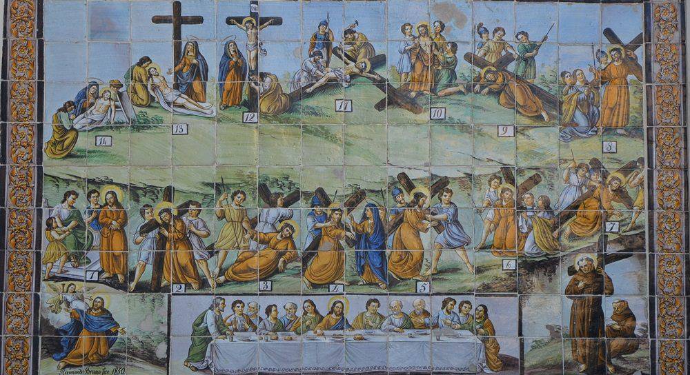 gaeta restauro pannello maiolicato santuario Montagna spaccata