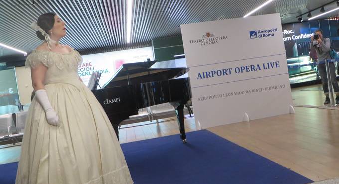 Aeroporto di Fiumicino, arriva l’Opera in flashmob