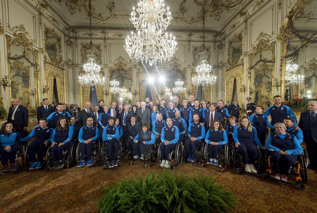 La Nazionale paralimpica accolta al Quirinale, Mattarella, ‘Testimonianza di alto livello, voi atleti mandate un messaggio importante’