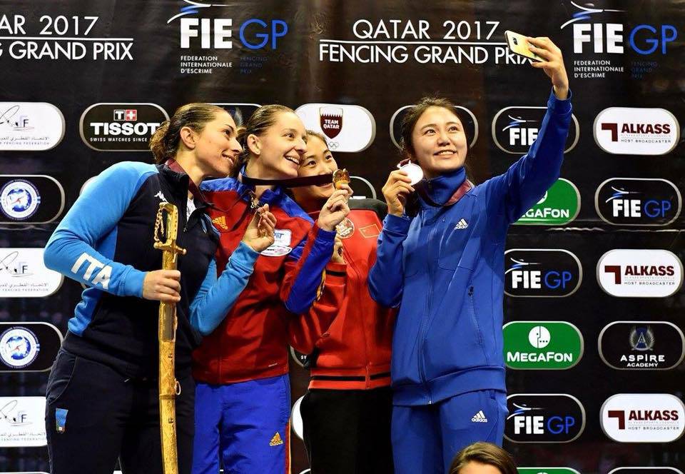 Gran Prix Fie, Pizzo e Santarelli bronzo, Navarria argento nella gara femminile di scherma