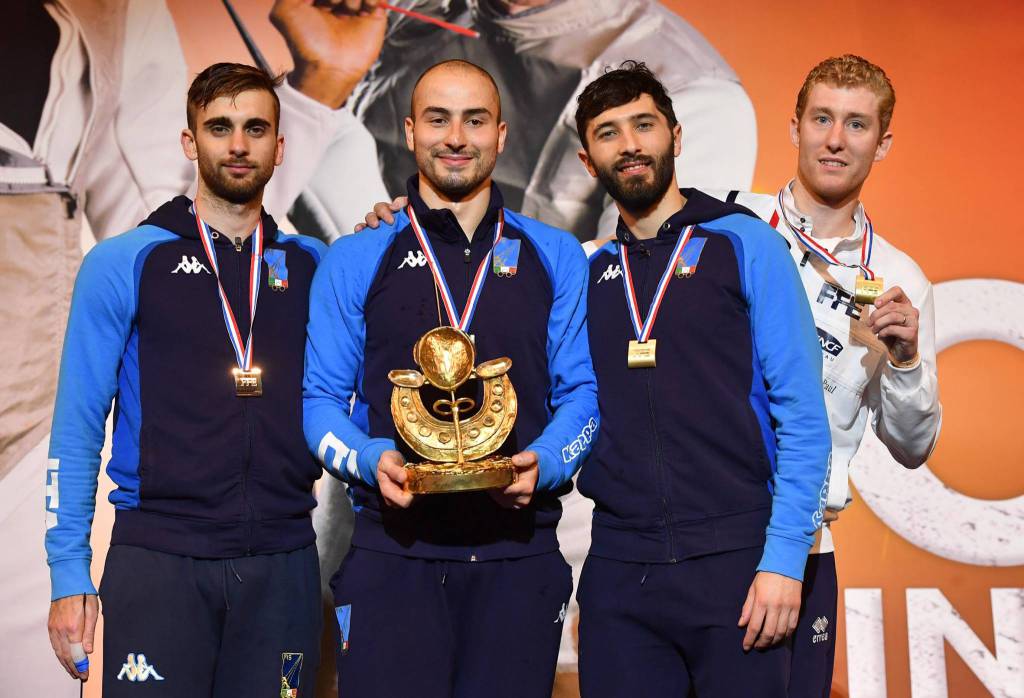Scherma, tripletta azzurra, vince Alessio Foconi, secondo Daniele Garozzo e terzo Giorgio Avola
