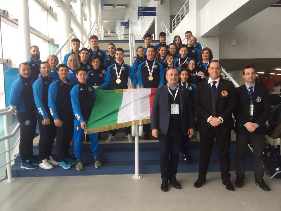 Europei di karate, incontro della delegazione azzurra con il Console italiano