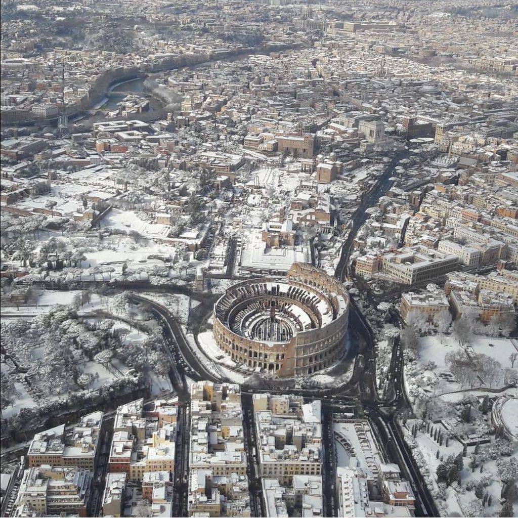 Neve su Roma e su tutto il litorale, ma adesso il nemico da temere è il gelo