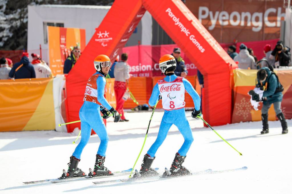 PyeongChang 2018, Giacomo Bertagnolli e Fabrizio Casal, bronzo in discesa visual impaired