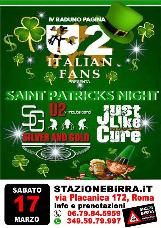 U2 Italian Fan, Saint Patrick Night