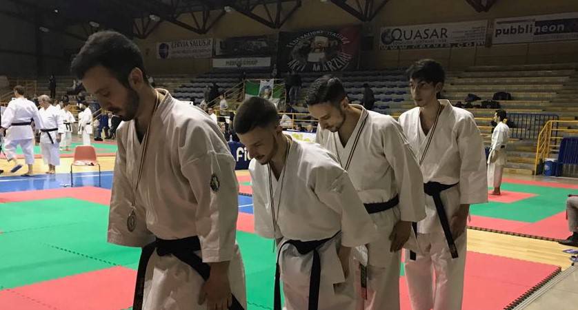 Mushin Karate, agli Italiani di Cervia, 49 volte sul podio, 3 ori per Ascone, capitan Del Proposto vicecampione nel kata