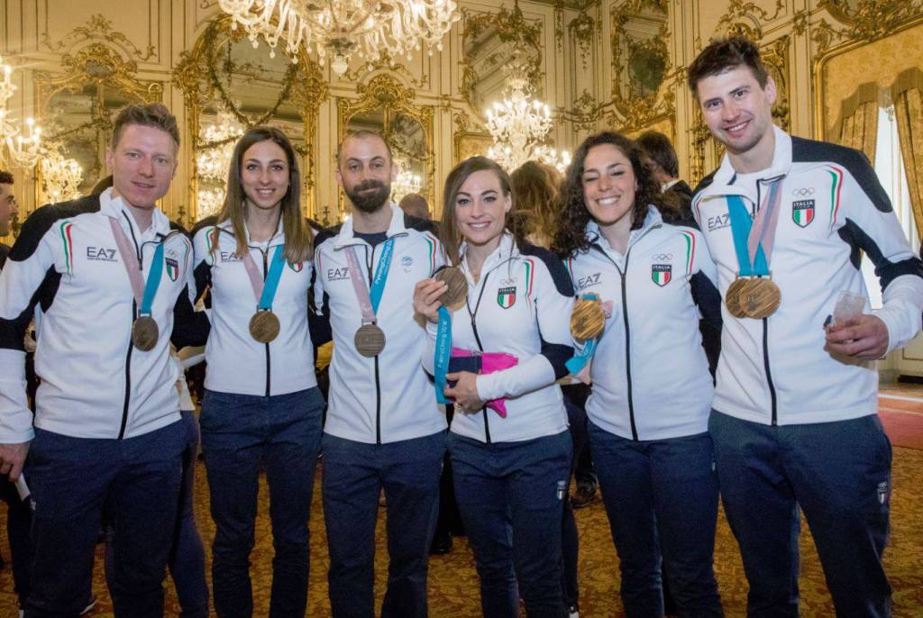 Gli azzurri al Quirinale, riconsegnato il Tricolore a Mattarella, ‘Avete rappresentato il  Paese con grande prestigio’