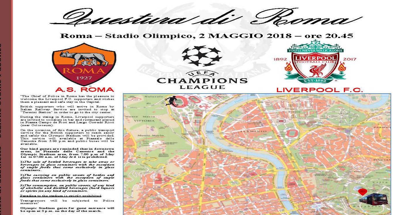 A Roma, il piano di sicurezza della Questura, dagli eventi del primo maggio, alla Champions League