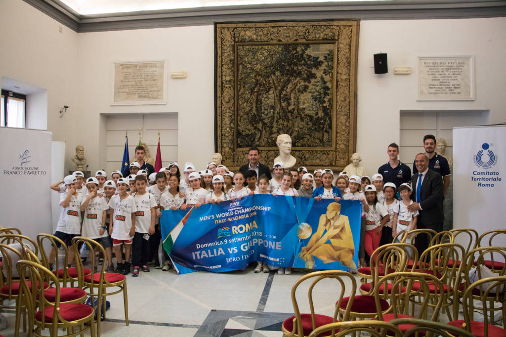 Memorial Franco Favretto, un evento mondiale presentato in Campidoglio, tra gli ospiti il Ct Blengini