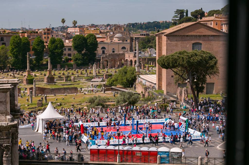 Memorial Favretto, 6 mila bambini ai Fori Imperiali con la Coppa del Mondo e Andrea Lucchetta