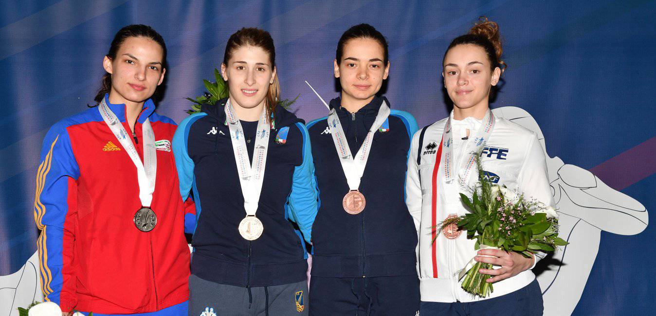 Europei Under 23, Martina Sinigaglia campionessa europea di fioretto, bronzo ad Elisabetta Bianchin