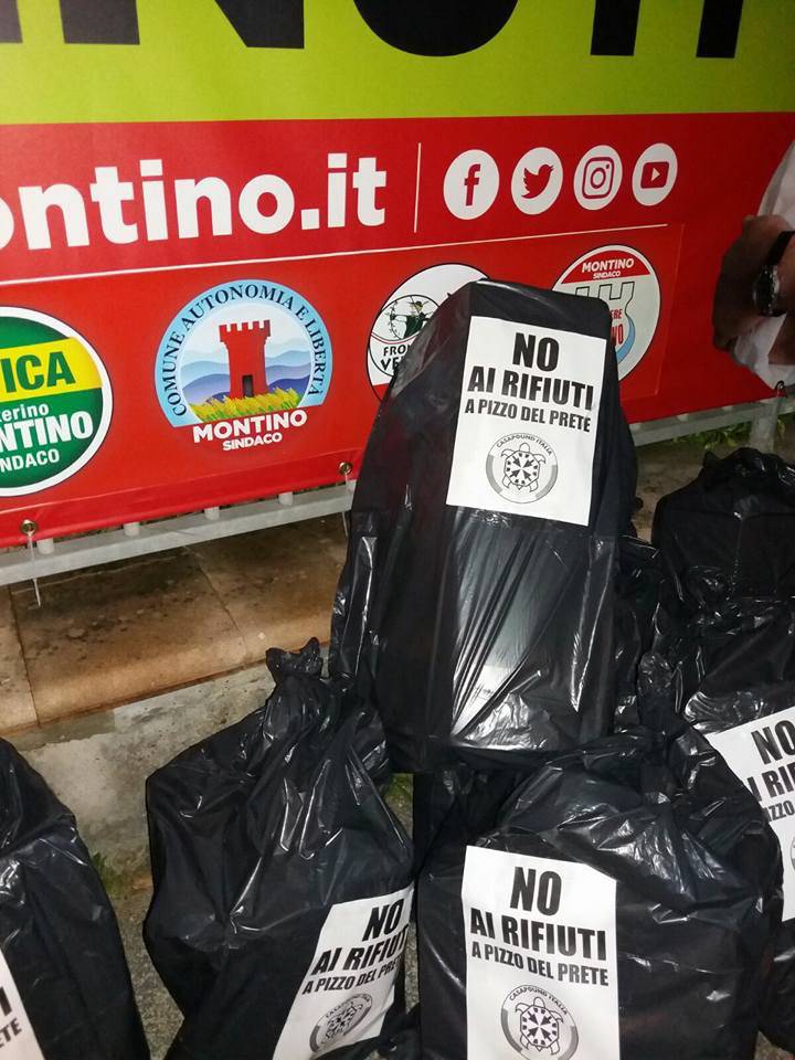 #Fiumicino2018, sacchi di spazzatura sotto i manifesti di Montino, arriva la denuncia