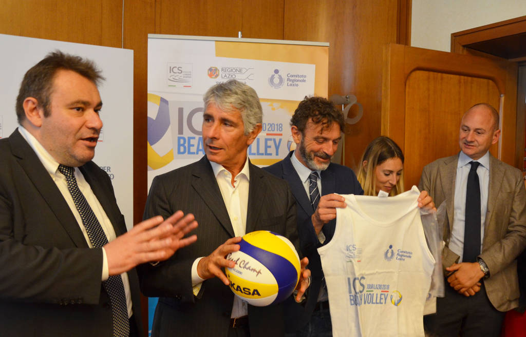 Presentato l’ICS Beach Volley Tour Lazio, Burlandi e Abodi, ‘Sulle spiagge del Lazio un’estate di grandi emozioni’