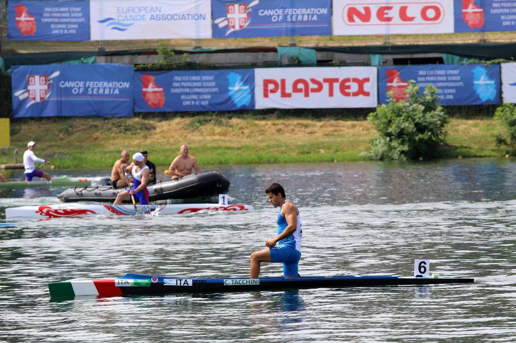 Canoa velocità, Carlo Tacchini bronzo agli Europei di Belgrado