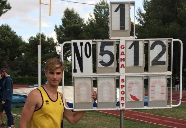Fiamme Gialle, il giovane De Angelis si prende il record italiano di 5,12