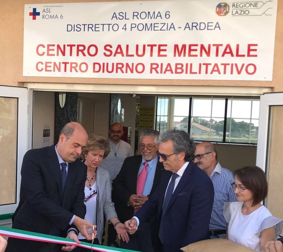 Nicola Zingaretti, presente all’inaugurazione del nuovo Centro di Salute Mentale di Pomezia e Ardea