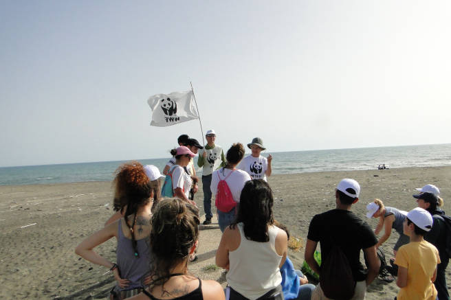 I volontari ripulisco la spiaggia di Palidoro, raccolti oltre 4000 bastoncini di cotton fioc