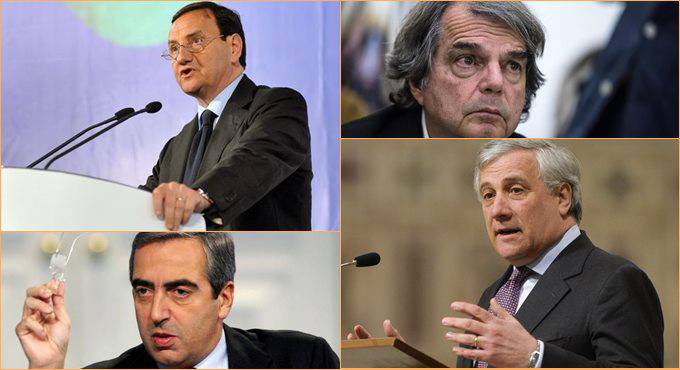 Tajani, Brunetta e Gasparri a Palidoro per sostenere Baccini