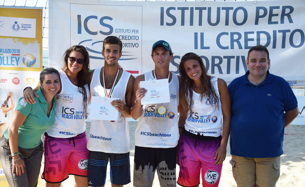 ICS Beach Volley Tour Lazio, a Bracciano esultano Canegallo-Casellato e le gemelle Mansueti
