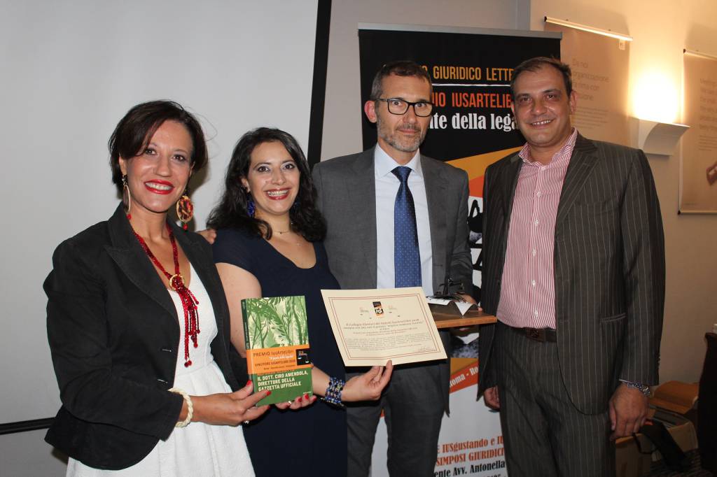 IusArteLibri: premio come miglior romanzo ad Alfonso Celotto per “Il dott. Ciro Amendola, direttore della Gazzetta Ufficiale”