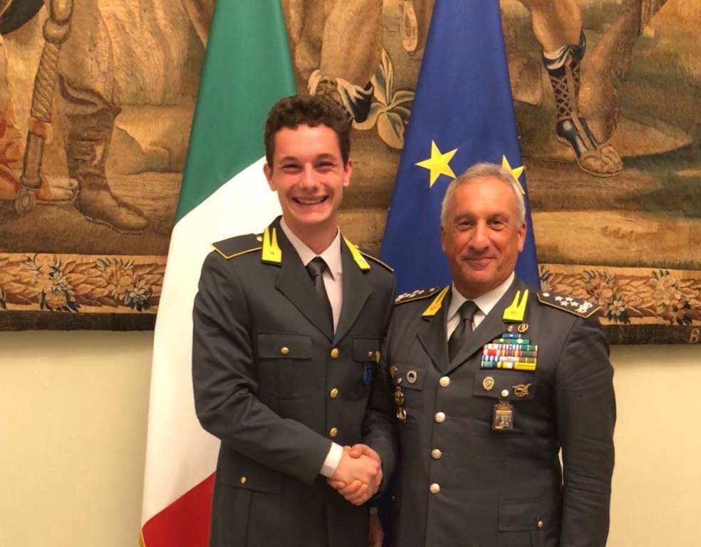 Fiamme Gialle, a Filippo Tortu la medaglia della Presidenza del Consiglio