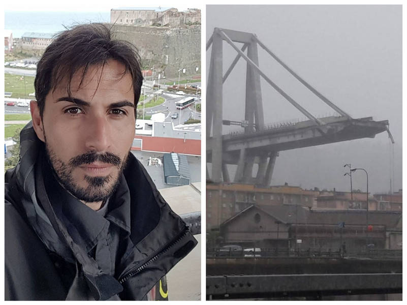 La tragedia di Genova, Davide Capello: “Uno spavento enorme, sono salvo, neanche un graffio”