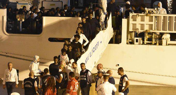 I migranti della “Diciotti” arrivano a Rocca di Papa
