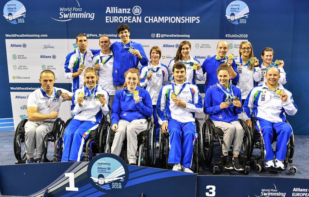 Nuoto paralimpico, altre 15 medaglie al collo, azzurri sul tetto d’Europa
