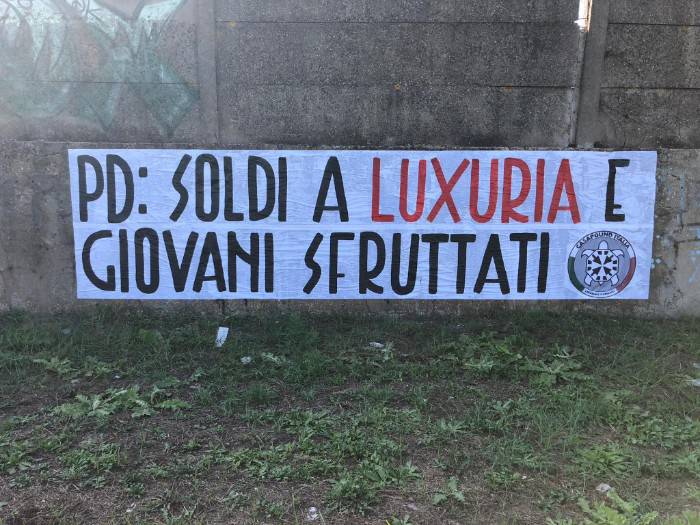 Fiumicino, blitz di CasaPound contro l’evento di Luxuria