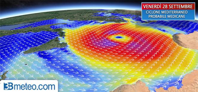 Occhio al “ciclone mediterraneo” specialmente al Sud